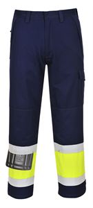 Modaflame FR Hi-vis Yellow / Navy Trousers
