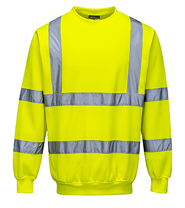 B303 YELLOW HI VIS SWEATSHIRT 2XL