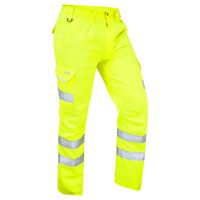 Bideford Hi-vis Trouser Yellow Short  28