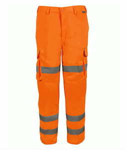 Zeus 2 Pro rail Orange Hi-vis Trousers