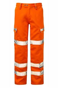 PR336 Orange Hi-vis Trousers