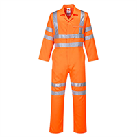 Hi-Vis Poly-cotton Coverall RIS Orange