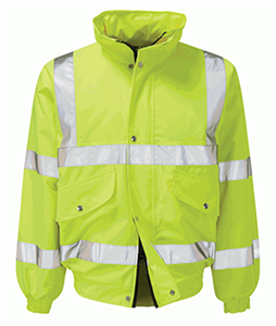 Yellow Hi-vis Bomber Jacket 