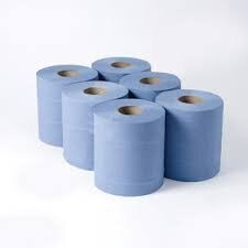 CBL150S BLUE 2PLY CENTRE FEED ROLL (6)