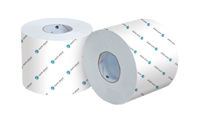 525 - WHITE ECOSOFT TOILET ROLLS 36/CASE