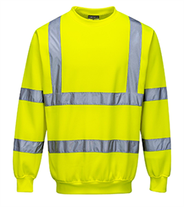 B303 - Hi-vis Sweatshirt Yellow  5X Large