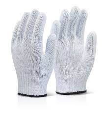 GREY SEAMLESS GLOVE MIXED FIBRE 26564